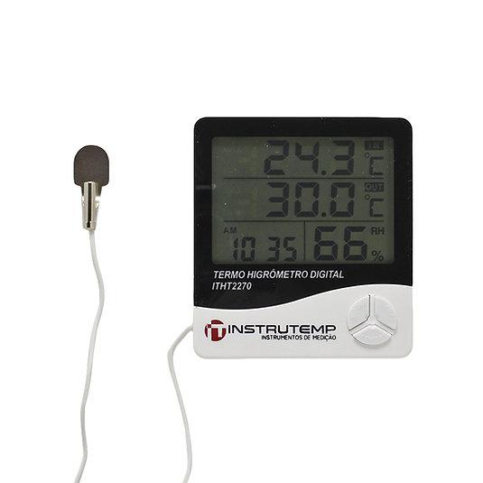 Termohigrômetro Digital Com Sensor Externo - INSTRUTEMP | ITHT2270