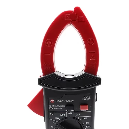 Alicate Volt Amperímetro Portátil 200A A 1000A AC/DC - INSTRUTEMP| ITVA1010