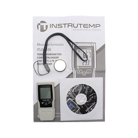 Termohigrômetro Digital USB Com Datalogger - INSTRUTEMP | ITLOG100