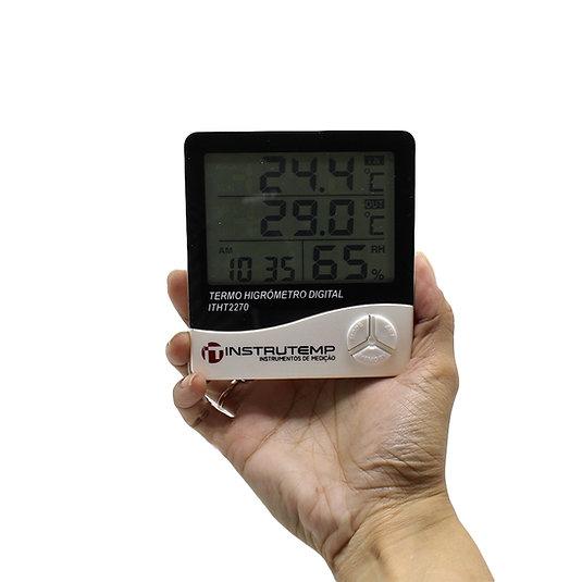 Termohigrômetro Digital Com Sensor Externo - INSTRUTEMP | ITHT2270
