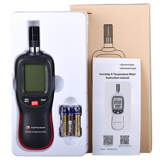 Termohigrômetro Com Bluetooth, Ponto de Orvalho e Bulbo - Instrutemp | ITHT3000B