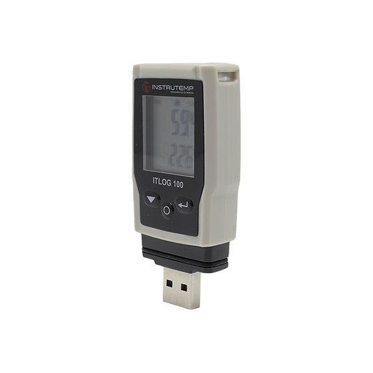 Termohigrômetro Digital USB Com Datalogger - INSTRUTEMP | ITLOG100