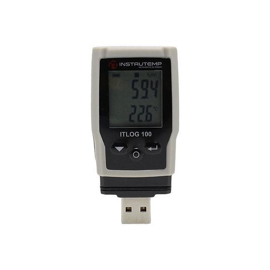 Termohigrômetro Digital USB Com Datalogger - INSTRUTEMP | ITLOG100