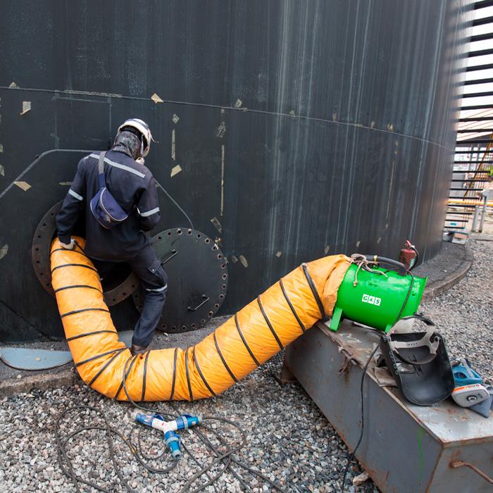 Exaustor e Insuflador de Metal 200mm - Gas and Safety | ATMOS SAFE 30M