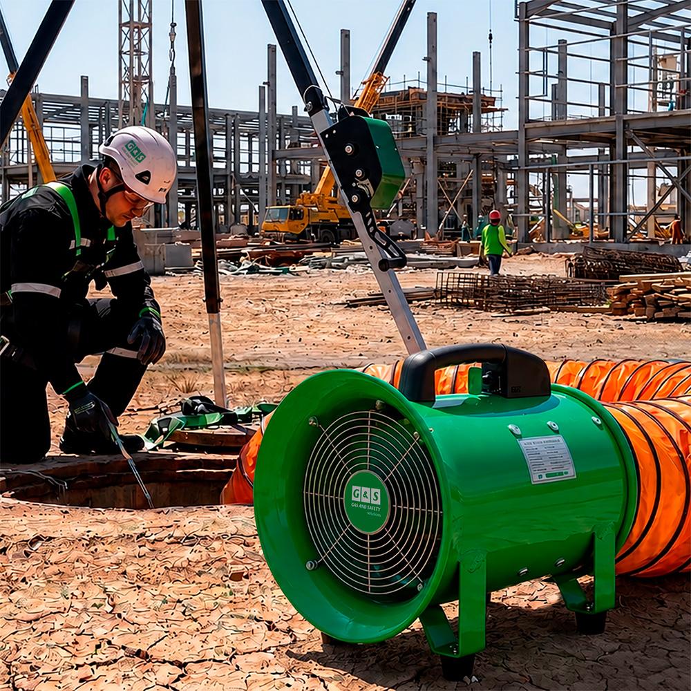 Exaustor e Insuflador de Metal 200mm - Gas and Safety | ATMOS SAFE 20M