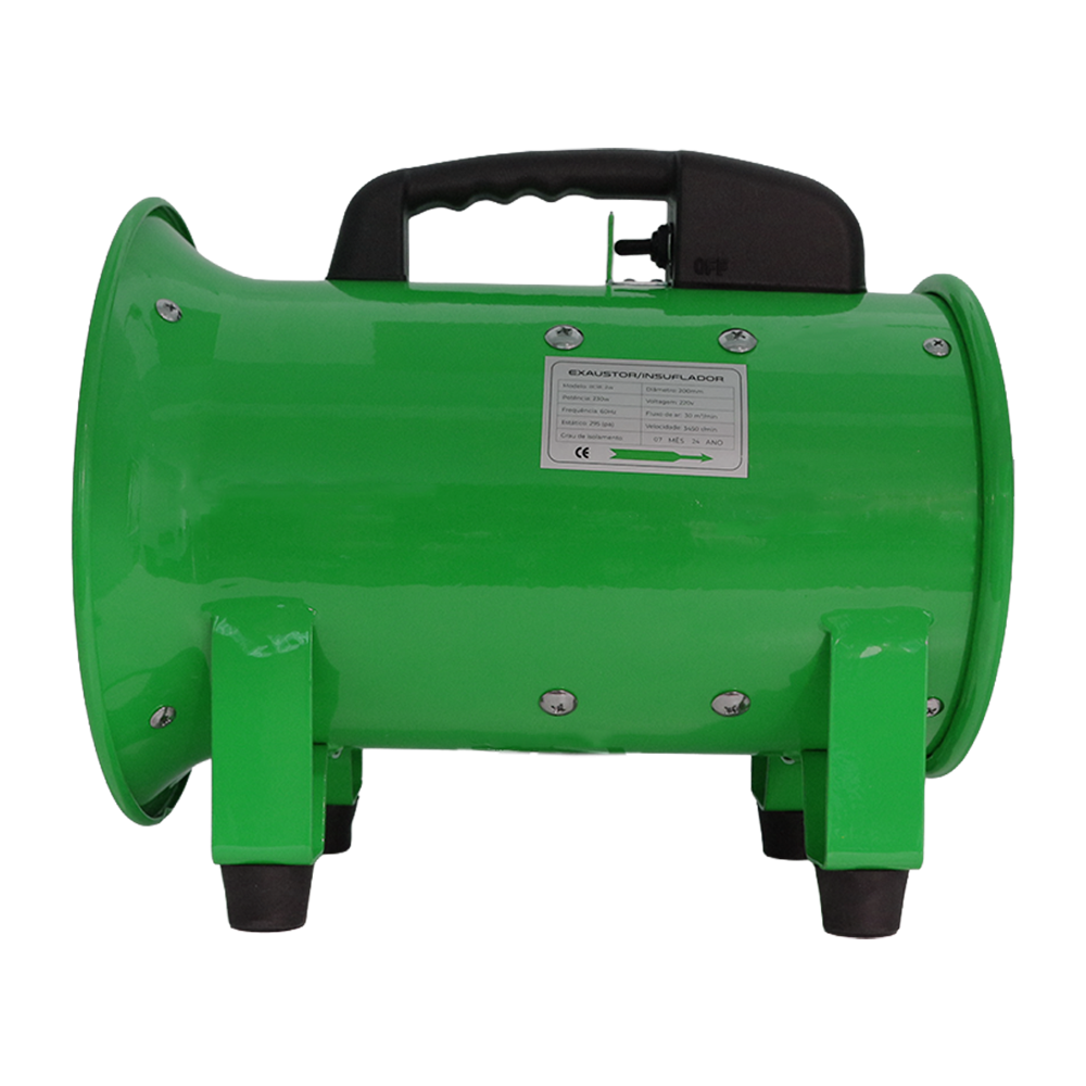 Exaustor e Insuflador de Metal 200mm - Gas and Safety | ATMOS SAFE 20M
