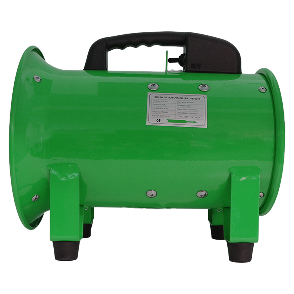 Exaustor e Insuflador de Metal 200mm - Gas and Safety | ATMOS SAFE 30M