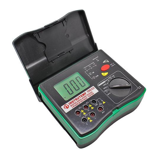 Megôhmetro Digital Portátil - até 5000V CAT II - INSTRUTEMP | ITMG820