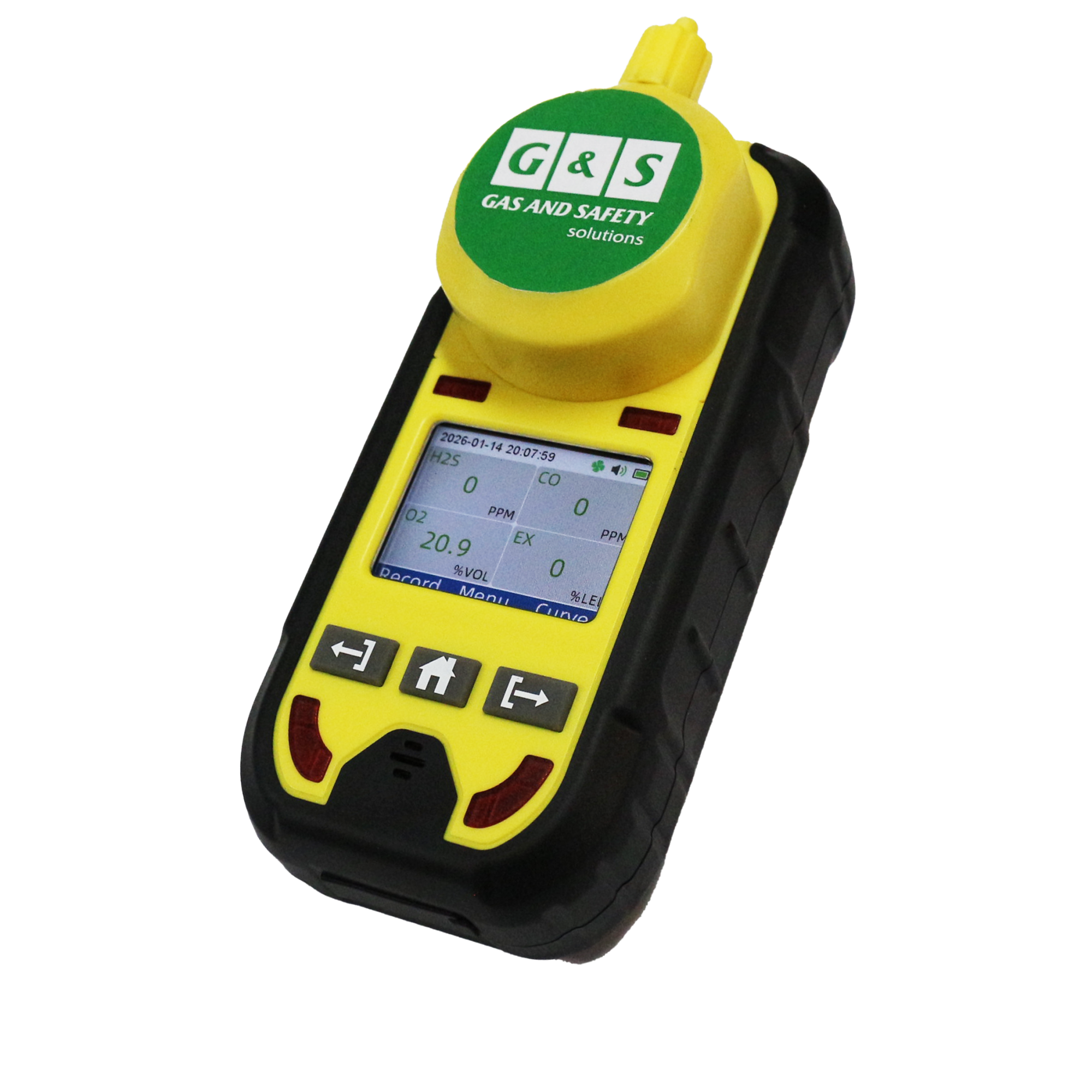 Detector Portátil de 4 Gases com Bomba de Sucção Removível - Gas and Safety | GS4-PRO