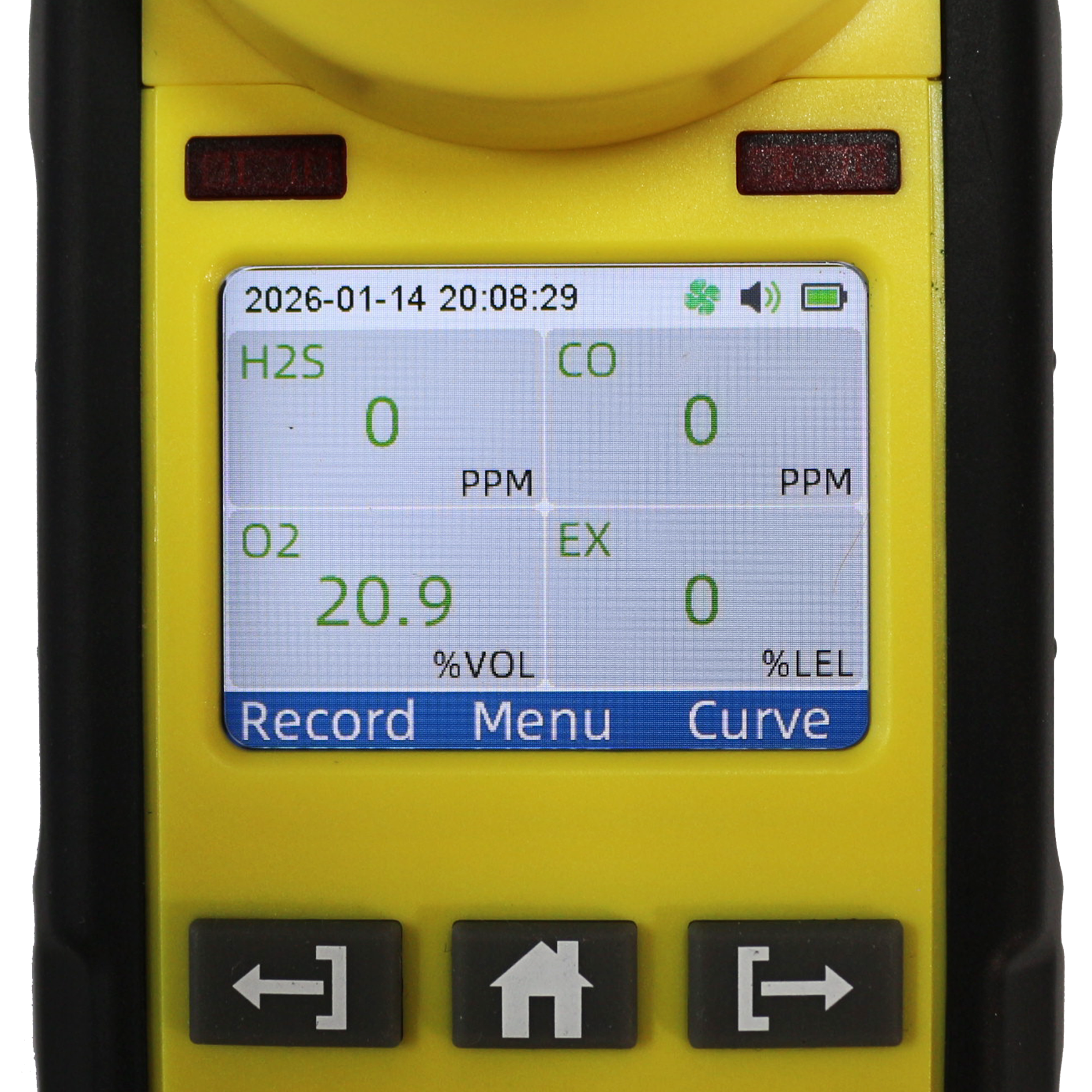 Detector Portátil de 4 Gases com Bomba de Sucção Removível - Gas and Safety | GS4-PRO