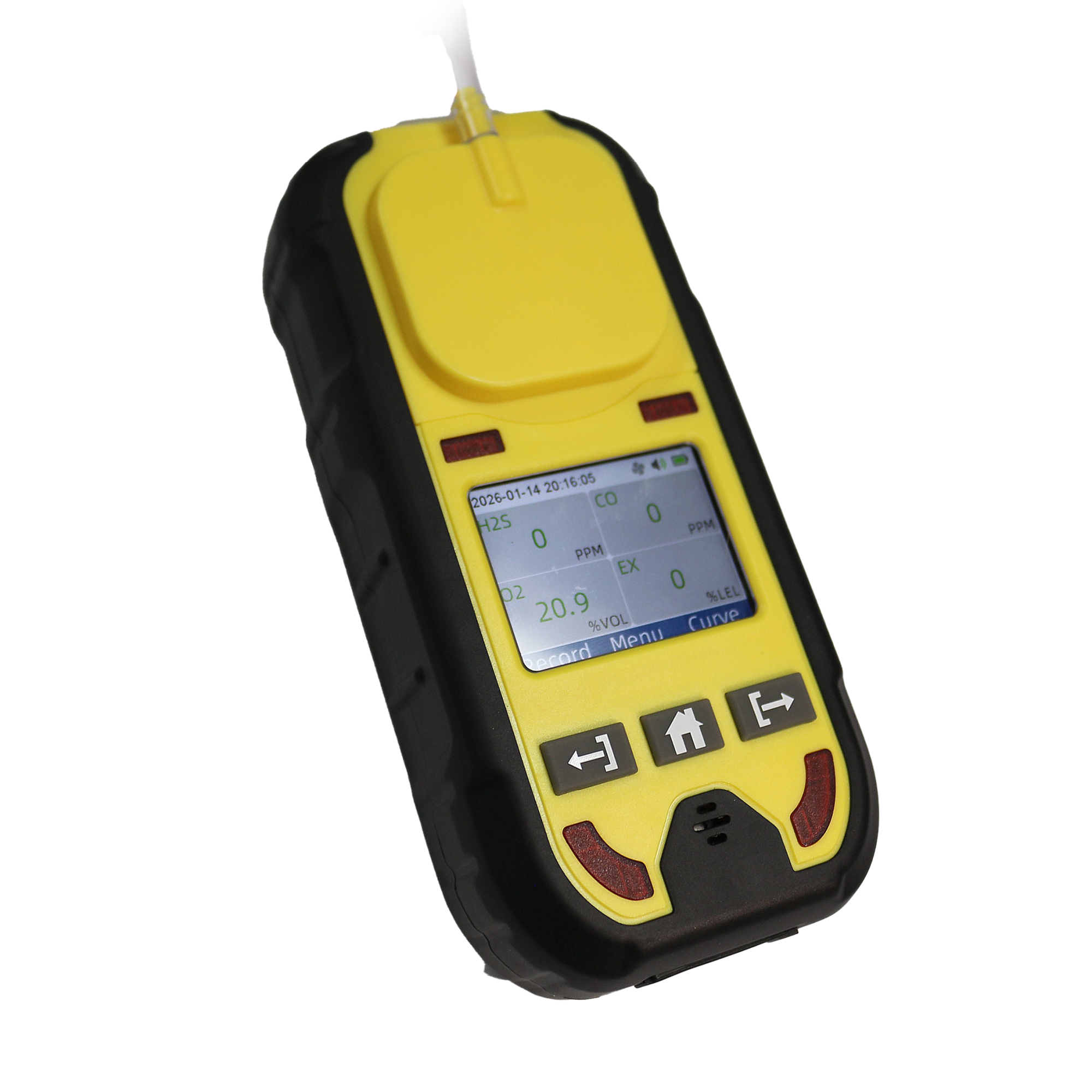 Detector Portátil de 4 Gases com Bomba de Sucção Removível - Gas and Safety | GS4-PRO