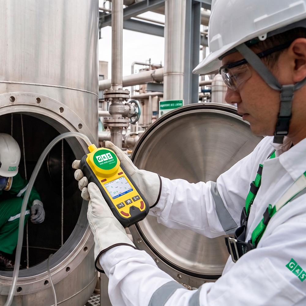 Detector Portátil de 4 Gases com Bomba de Sucção Removível - Gas and Safety | GS4-PRO