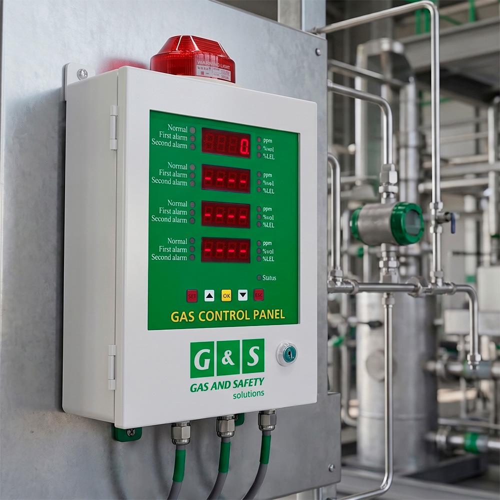 Painel de Controle de Gás Touchscreen - Gas and Safety | GSCONTROL