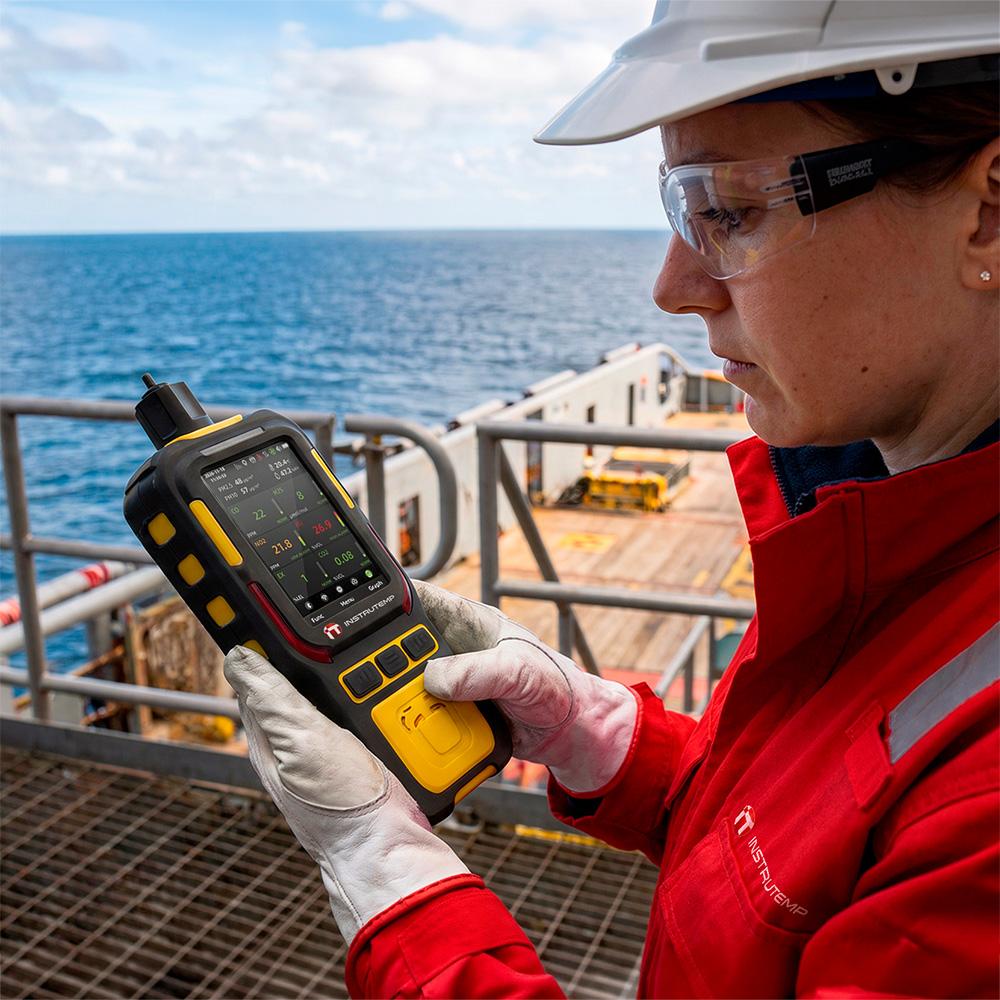 Detector Multigás Portátil Marine - O2, CO, H2S, CH4, CO2 - Instrutemp | ITMARX5