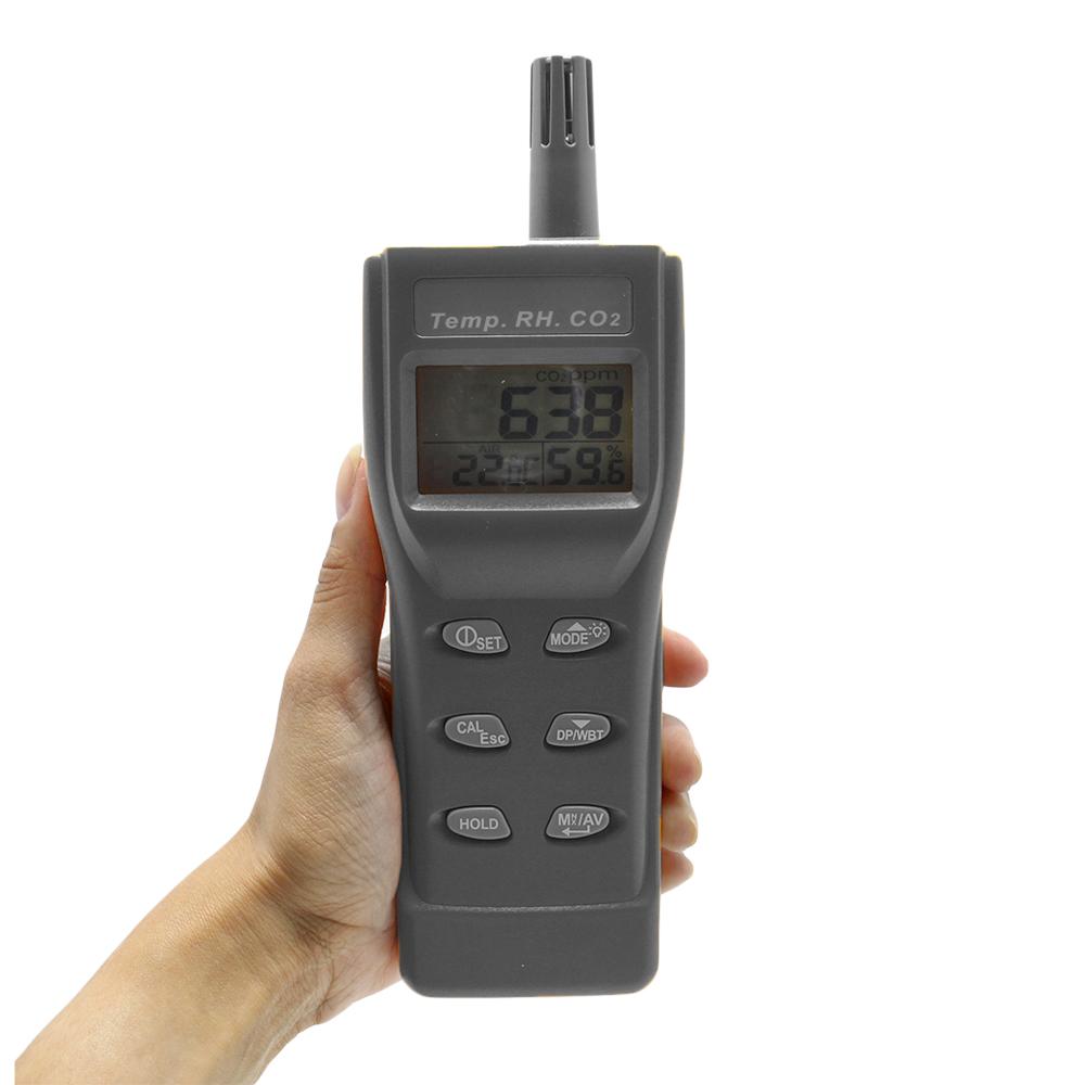 Medidor Portátil de CO2, UR, Temperatura e Ponto de Orvalho - Instrutemp | ITMCO2535