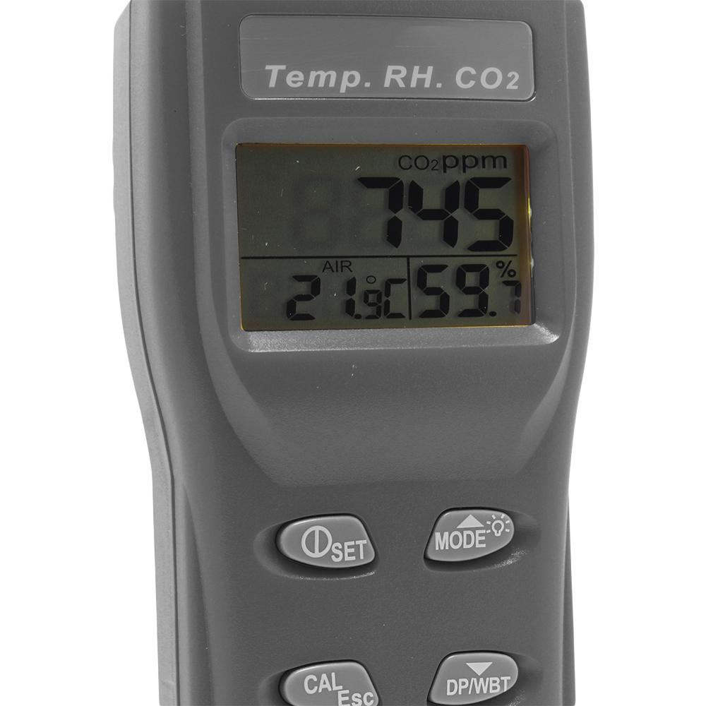 Medidor Portátil de CO2, UR, Temperatura e Ponto de Orvalho - Instrutemp | ITMCO2535