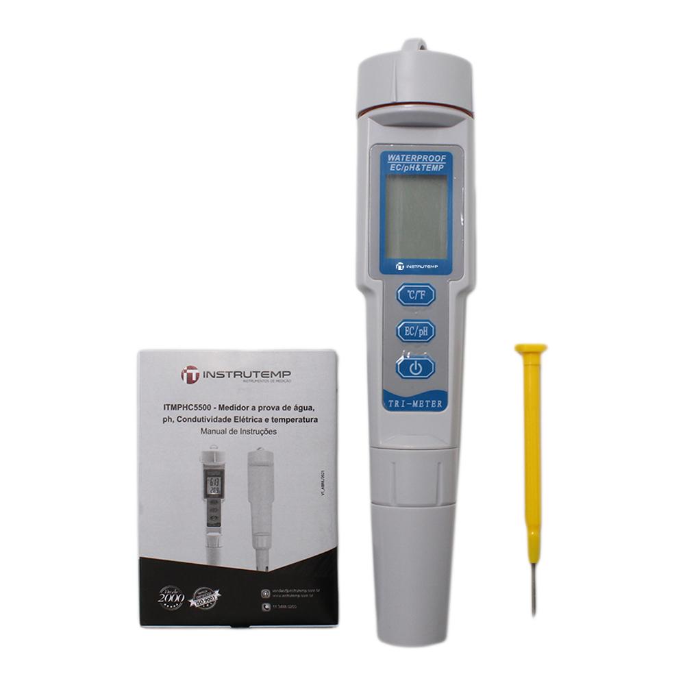Medidor Multiparâmetro de PH, Condutividade e Temperatura - Instrutemp | ITMPHC5500
