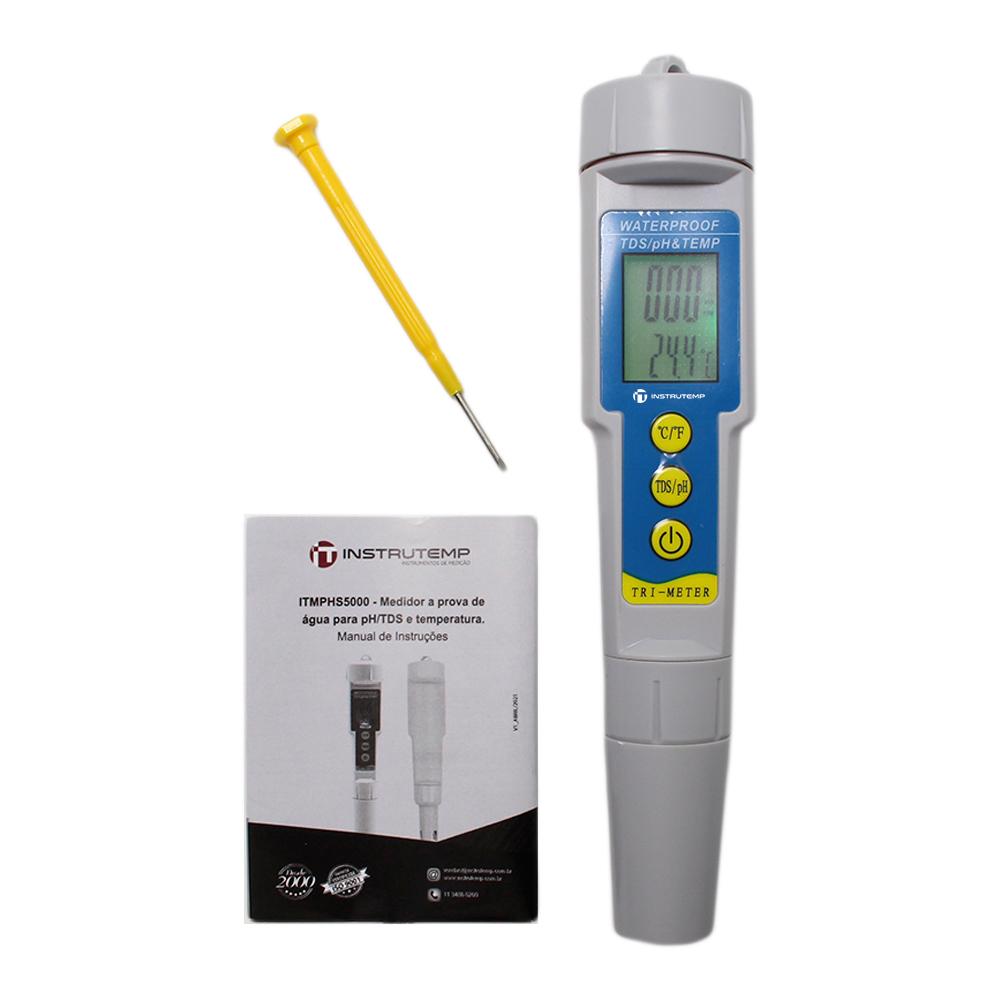 Medidor Multiparâmetro de PH/TDS e Temperatura - Instrutemp | ITMPHS5500