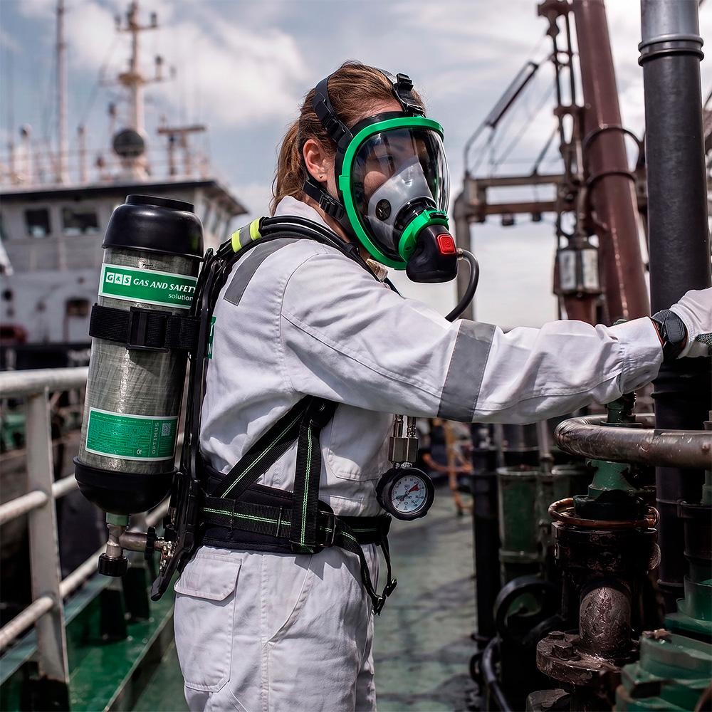 Respirador de Adução de Ar tipo Máscara Autônoma SCBA - Gas and Safety | OPTIMUS