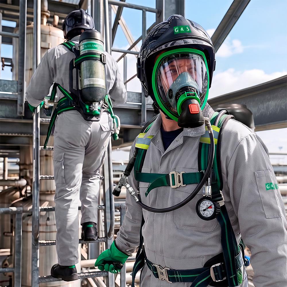 Respirador de Adução de Ar tipo Máscara Autônoma SCBA - Gas and Safety | OPTIMUS