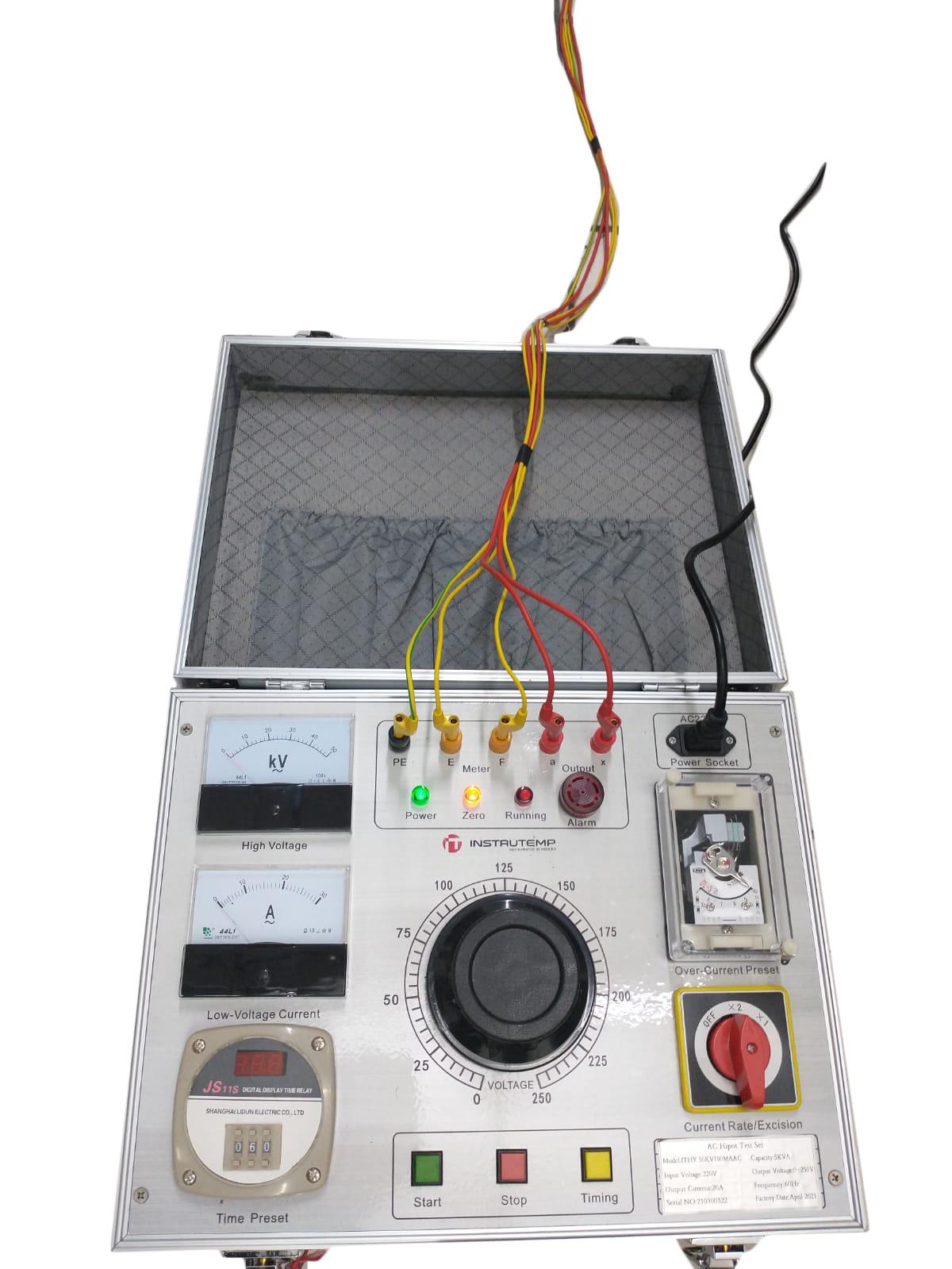 Hipot de Alta Tensão 50KV 50MA AC - Instrutemp | ITHY50KV50MA