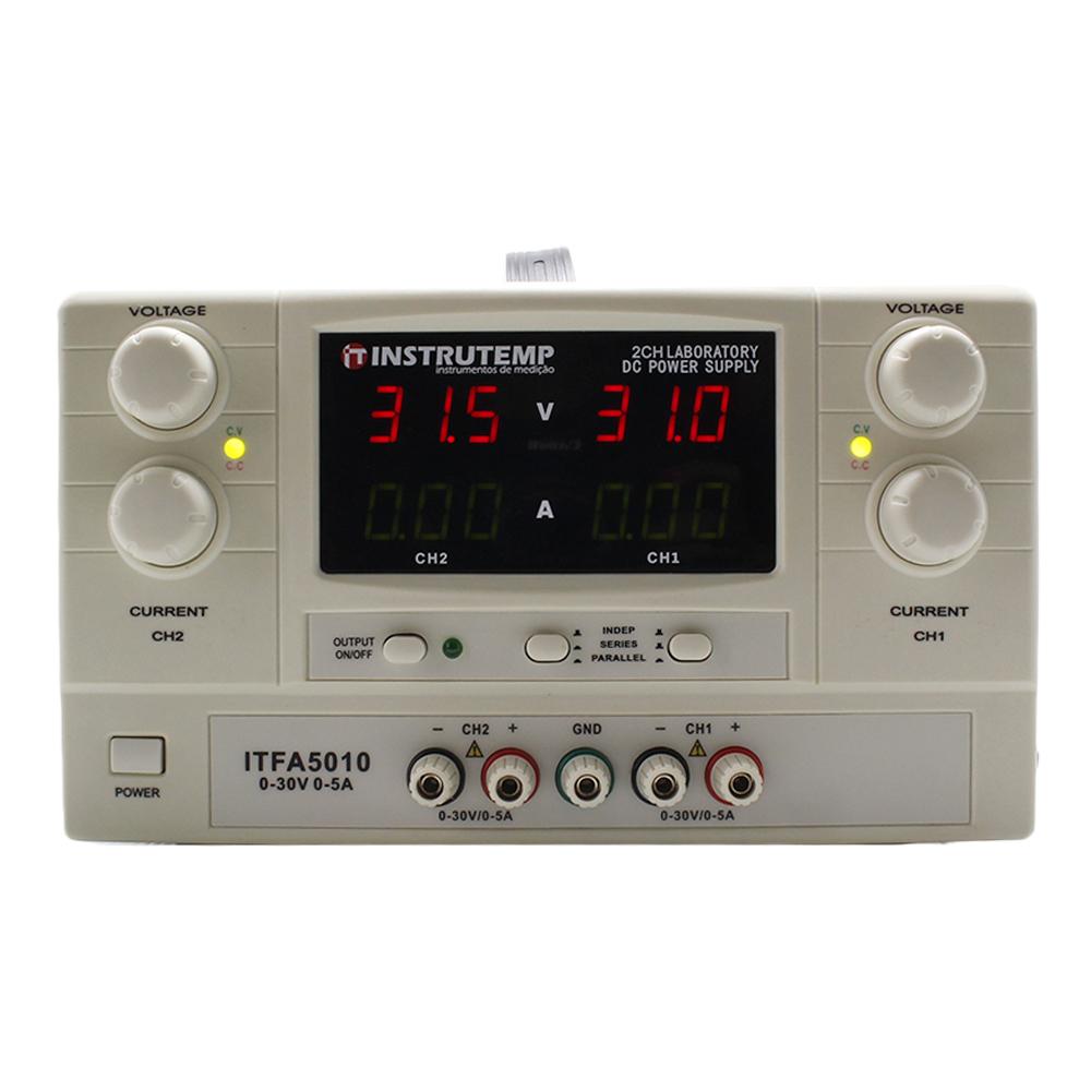 Fonte de Alimentação Digital Simétrica - Instrutemp | ITFA5010