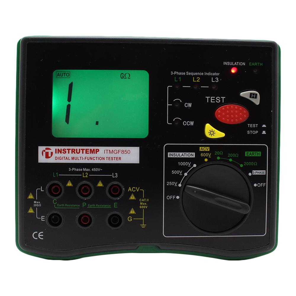 Medidor Digital Multifunções - Instrutemp | ITMGF850