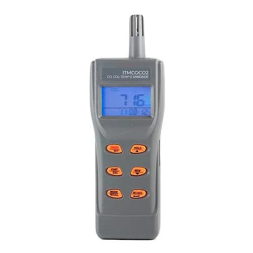 Medidor Portátil de CO/CO2/Temp e Umidade Com Datalogger - INSTRUTEMP | ITMCOCO2