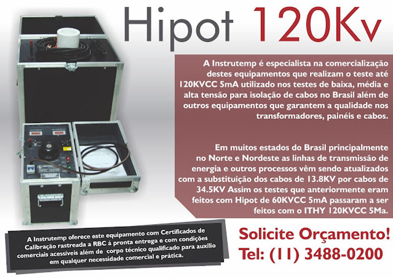 Hipot de Alta Tensão Corrente Contínua HY 120 KV–5mA CC