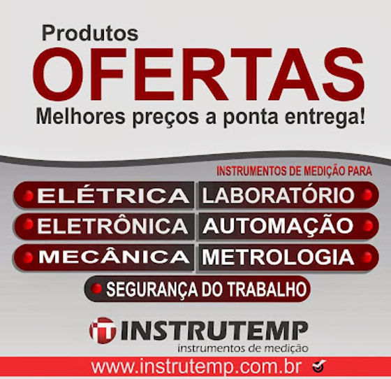 Produtos em ofertas com descontos nas compras on line na loja Instrutemp!
